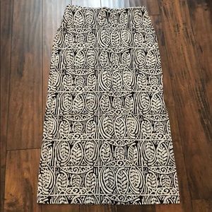 Black and white skirt